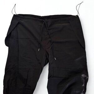 Black Parachute Capri  Pants
